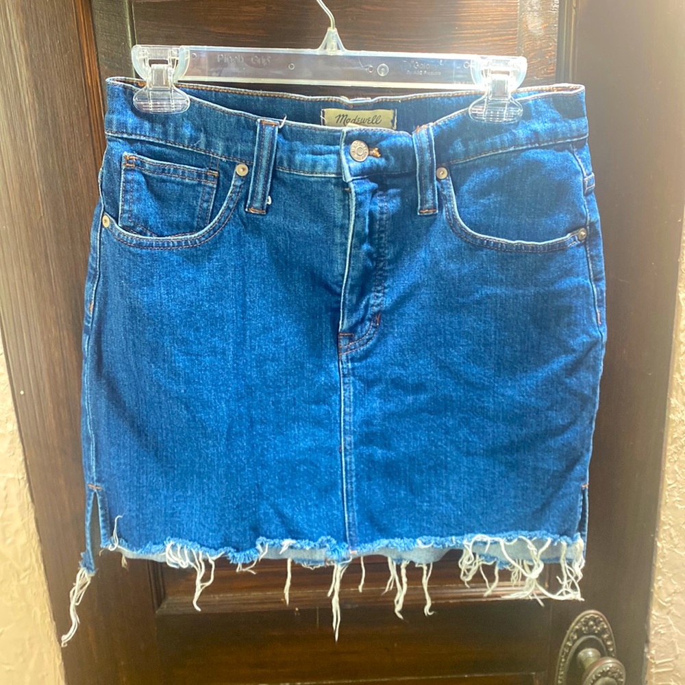 Madewell denim skirt
